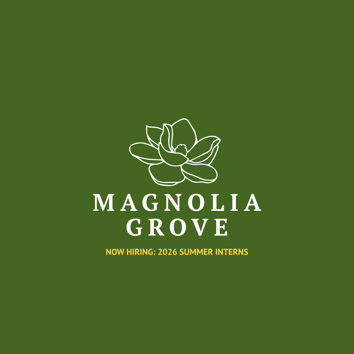 Internship Opportunity For Rising Seniors